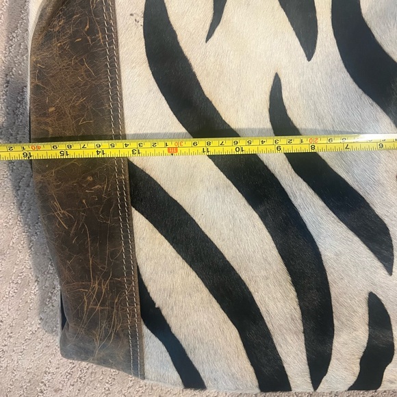 Myra Zebra Harion Leather Tote - Picture 9 of 10